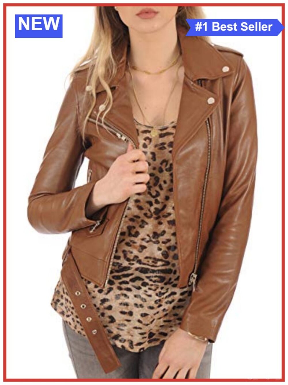Womens Real Lambskin Leather Jacket Bomber Motorcycle Biker